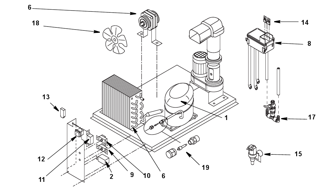 UNF0200 Evaporator Compartment