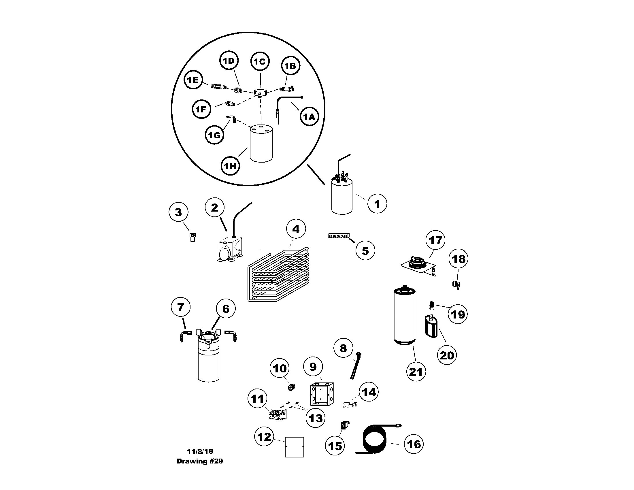 CP-JR-CT2FR Water and Carbonation System