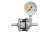 65 PSI WPRV, SS Body, SS 3/8" Barb inlet & outlet, and a pressure gauge with follower