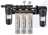 CSR-34FC, High Flow, Compact dual outlet filter system. 10" prefilter bowl, triple 4FC filters at 7.5 gpm, 45,000 gallon capacity and a scale inhibitor feeder