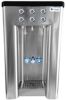 Three Valve Bottle Filling Station, 3 Products, each product has a Portion Controlled Button and Manual push and hold to dispense button.