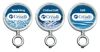 Three Straight Crysalli Medallion Holders for CBR-V3 with Sparkling, Chilled Still and Ambient Still water graphics.