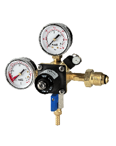 Primary Low Pressure N2 Regulator, 60 PSI with 5/16" Barb and Shut-off, for Nitorgen Cylinders