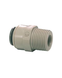 1/2" Male NPTF to 1/2" Tube JG Push-in fitting, use with EV309823 adaptor