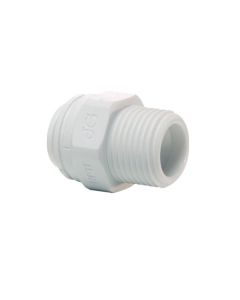 3/8" Male NPTF to 1/2" Tube JG Push-in fitting, use with EV310591 adaptor and QL Heads