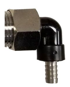 Rear coupling fitting, with 90 turn 1/4" barb