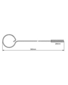Twisted-in-wire brush Ø4mm, Milk tube brush, long (560.0007.380)